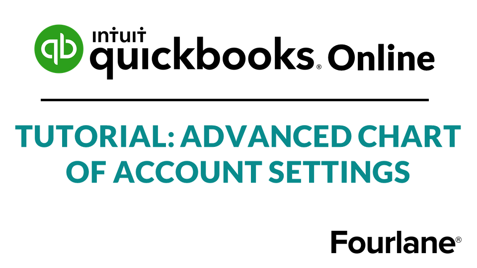 QB Online Tutorial : Advanced Chart of Accounts Settings