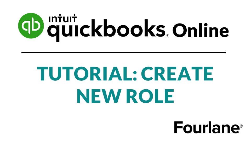 QuickBooks Online Advanced Tutorial: Create New Role